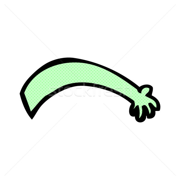 Cômico desenho animado alienígena braço retro Foto stock © lineartestpilot