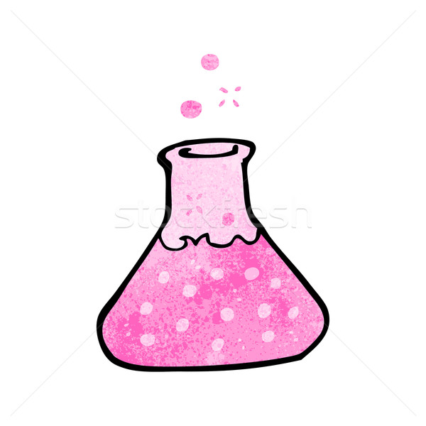 Cartoon productos químicos retro dibujo cute ilustración Foto stock © lineartestpilot