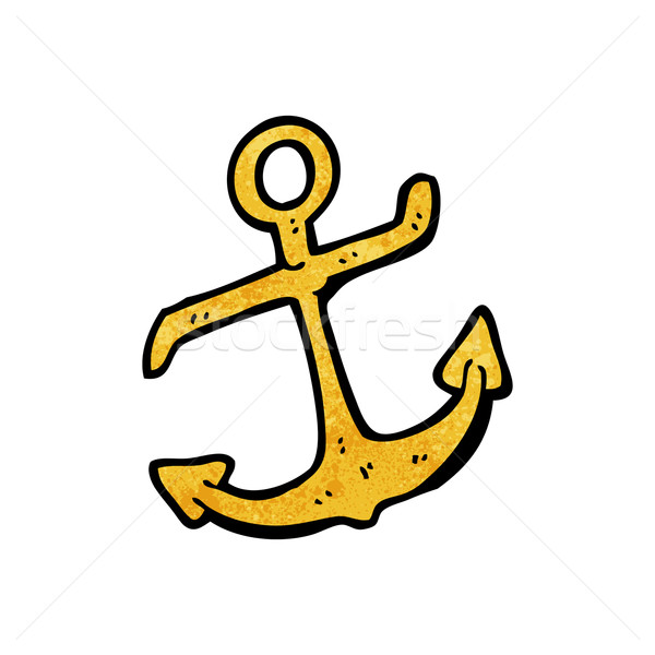 cartoon anchor symbol Stock photo © lineartestpilot