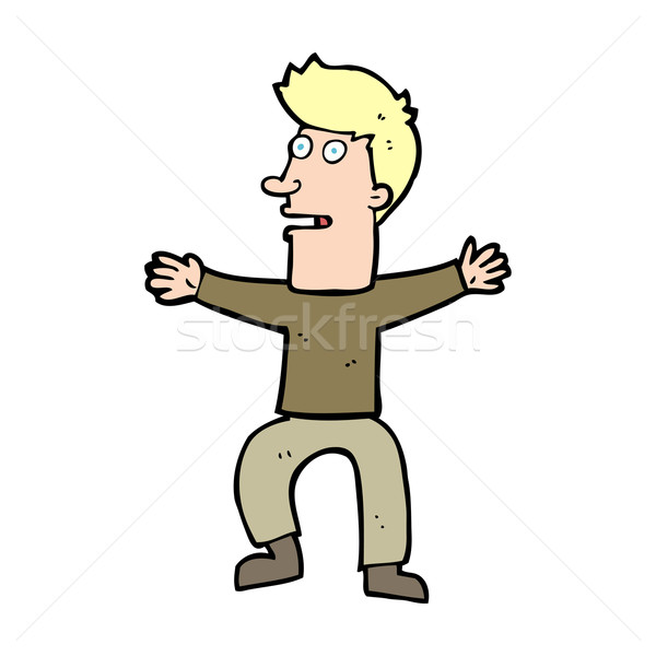 cartoon startled man Stock photo © lineartestpilot