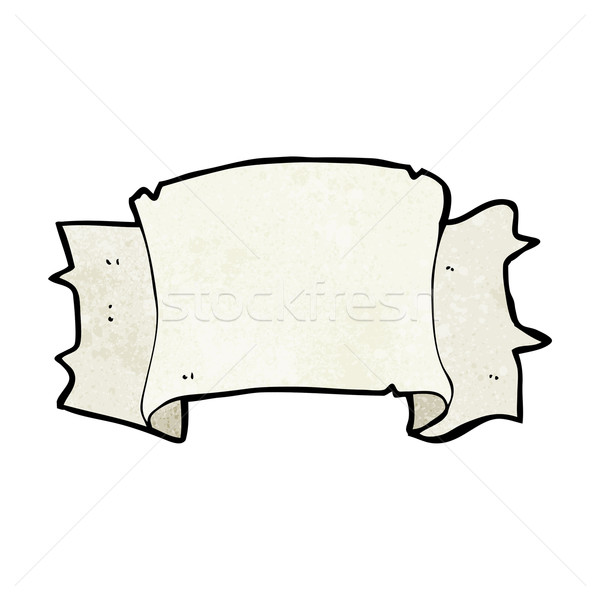 Cartoon héraldique défiler bannière main design Photo stock © lineartestpilot