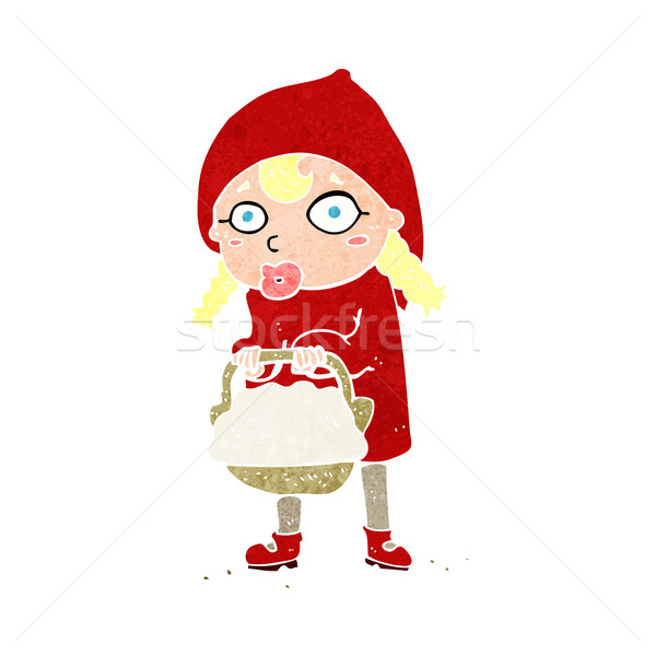 little red riding hood cartoon Stock photo © lineartestpilot