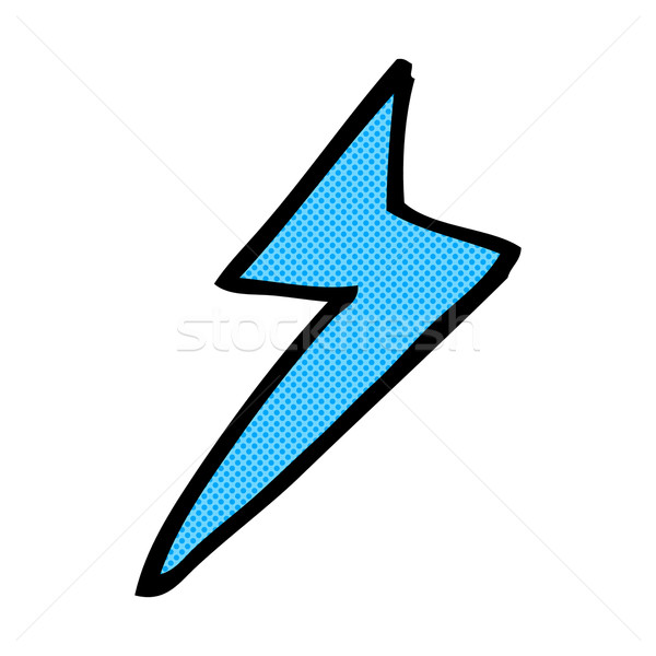 comic cartoon lightning bolt symbol Stock photo © lineartestpilot