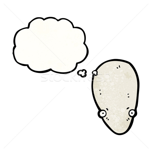 Cartoon чужеродные мысли пузырь текстуры стороны лице Сток-фото © lineartestpilot