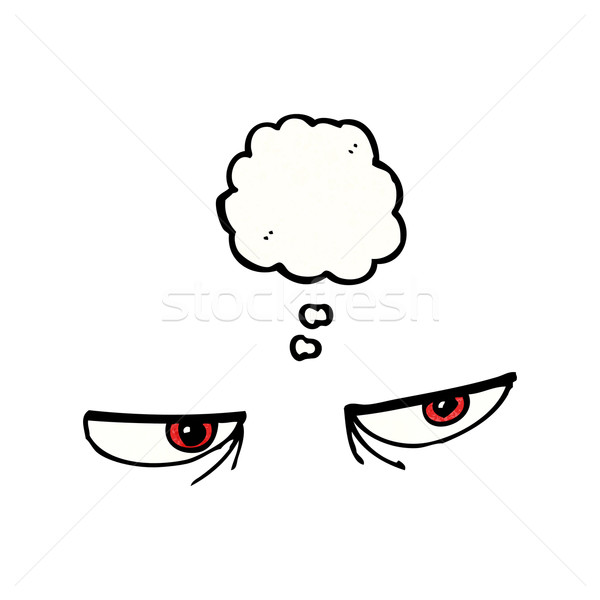 cartoon angry eyes Stock photo © lineartestpilot