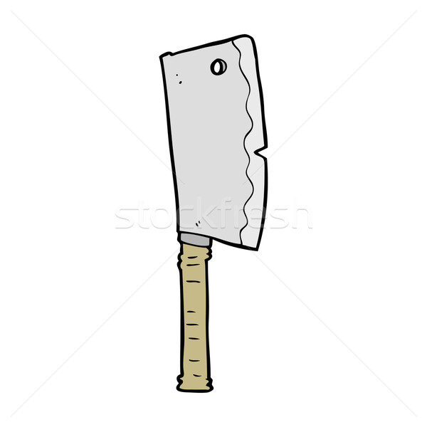 cartoon meat cleaver Stock photo © lineartestpilot