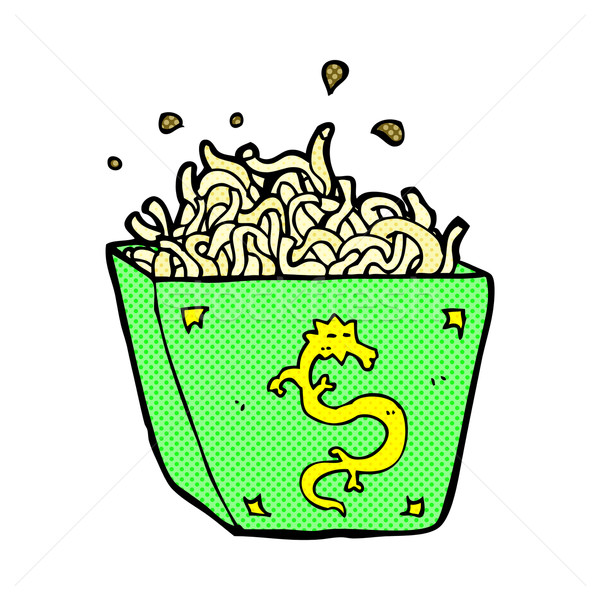 comic cartoon noodle box Stock photo © lineartestpilot