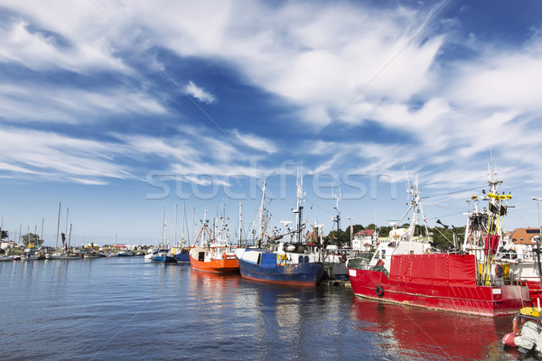 Vistas Polônia porto beira-mar cidade Foto stock © linfernum