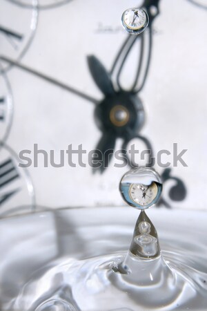 Picături timp joacă apă ceasuri mână Imagine de stoc © linfernum