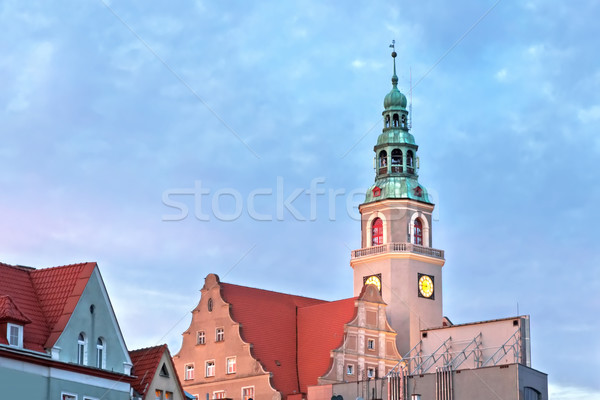 Sehenswürdigkeiten Polen gotischen Halle Stadt Denkmäler Stock foto © linfernum