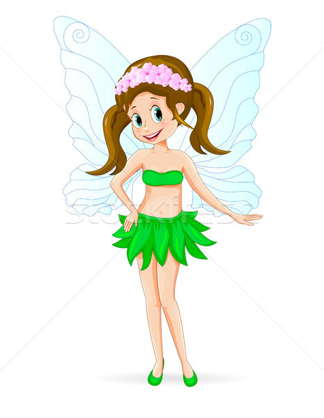 Pretty cute fairy   Stock photo © liolle