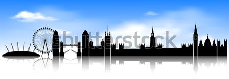 Skyline London city. Stock photo © liolle