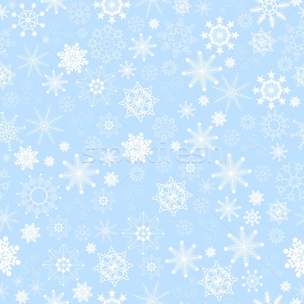 Kar taneleri örnek kış mavi tatil Stok fotoğraf © liolle