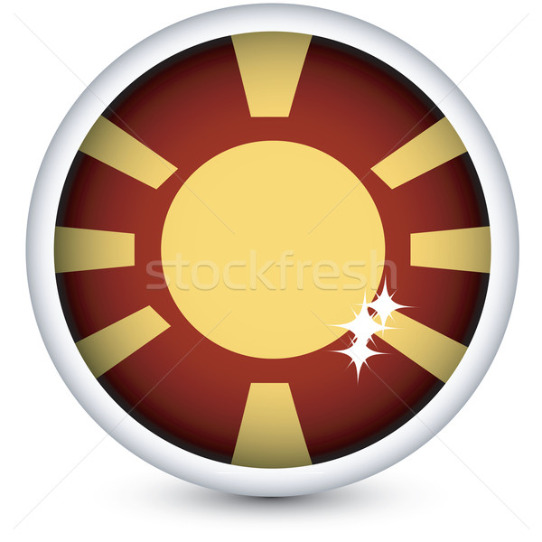 Macedonian flag button Stock photo © lirch