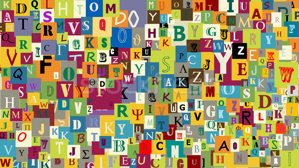 Stock photo: Abstract letters background