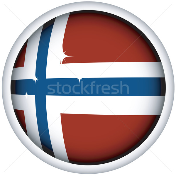 Norvegian flag button Stock photo © lirch
