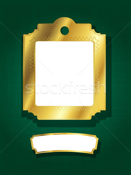 Arany keret szalag szoba szöveg fotózás Stock fotó © lirch