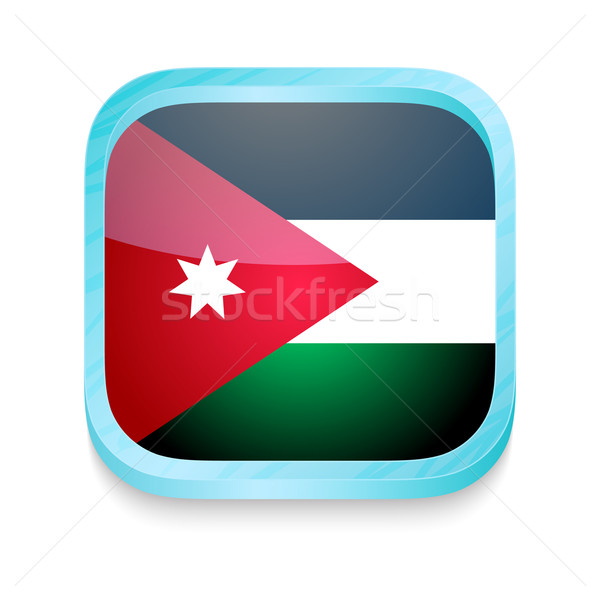 Smart phone button with Jordan flag Stock photo © lirch