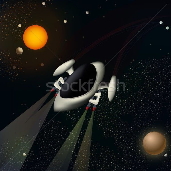 Illustration of a spacecraft Stock photo © lirch