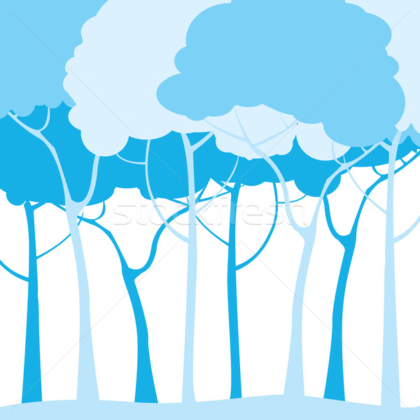 blue trees Stock photo © lirch