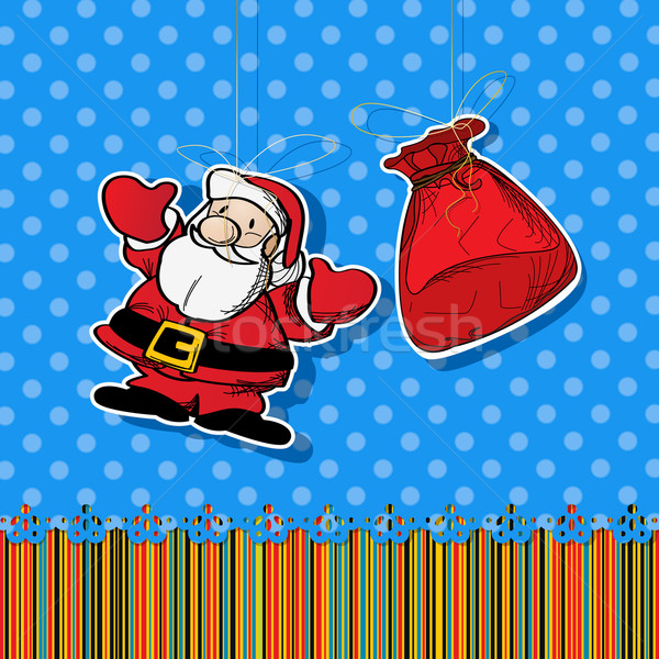 Santa sticker Stock photo © lirch