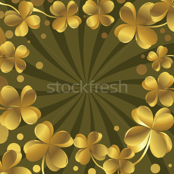 Shamrock primavera abstract natura foglia arte Foto d'archivio © lirch
