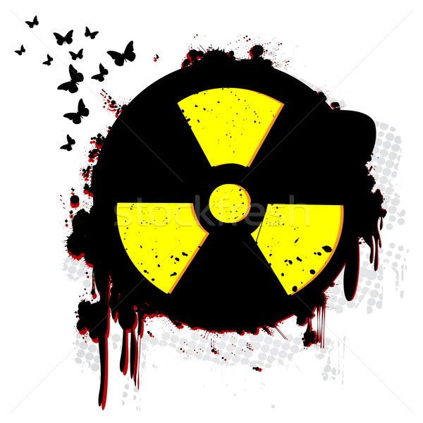 核 襤褸 符號 白 質地 技術 商業照片 © lirch