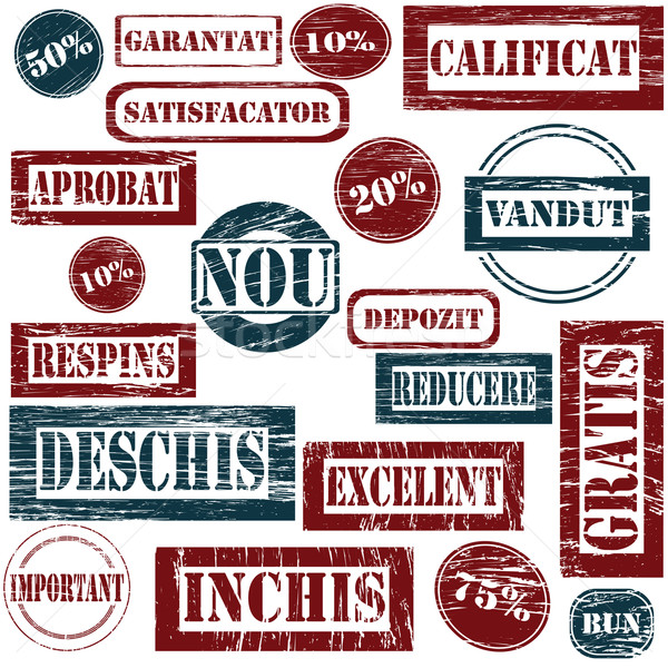 Romanian rubber stamps Stock photo © lirch
