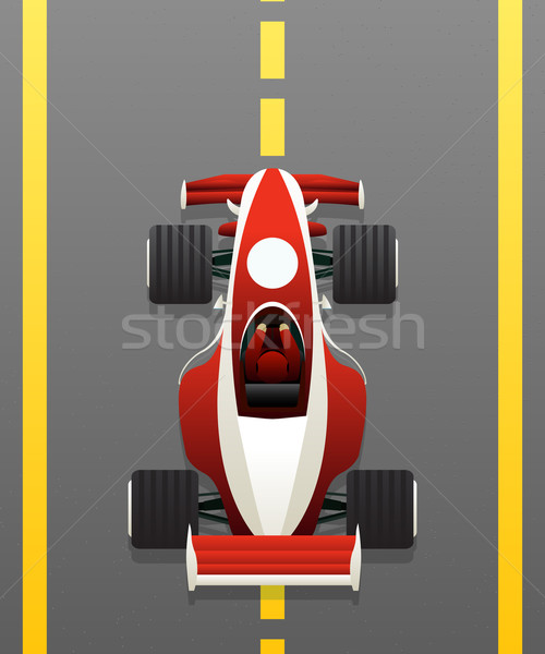 Red racing car Stock photo © lirch