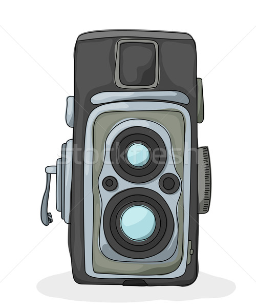 Vintage camera cartoon Stock photo © lirch