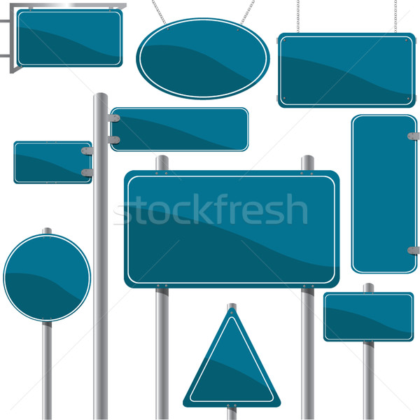 Direction and advertise signs Stock photo © lirch