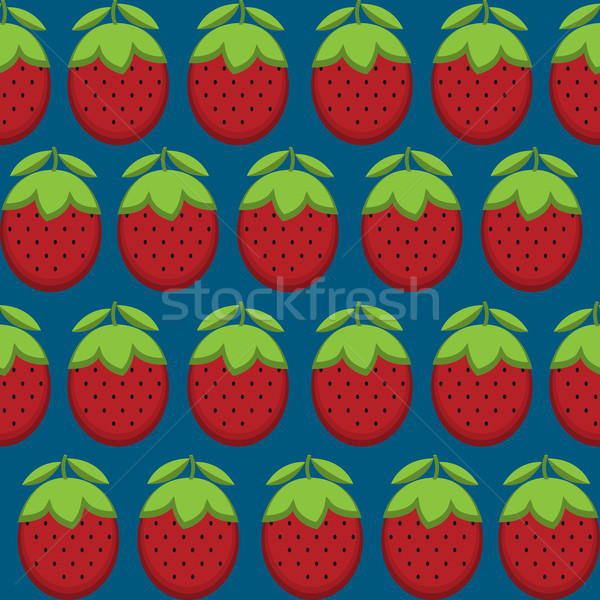 Strawberries  pattern Stock photo © lirch