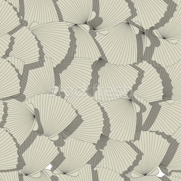 Mare conchiglie pattern cartoon arte Foto d'archivio © lirch
