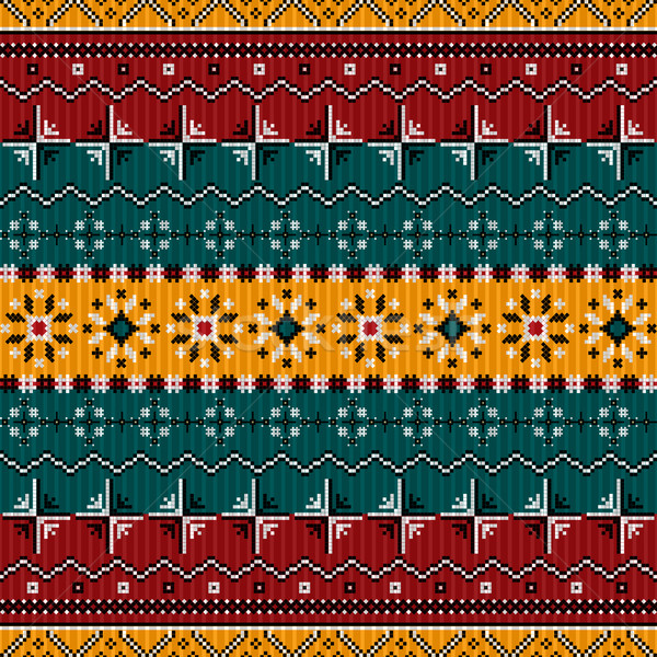 Balkan style ethno country carpet Stock photo © lirch
