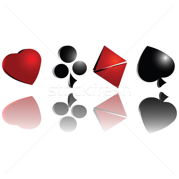 Gambling cards symbol Stock photo © lirch