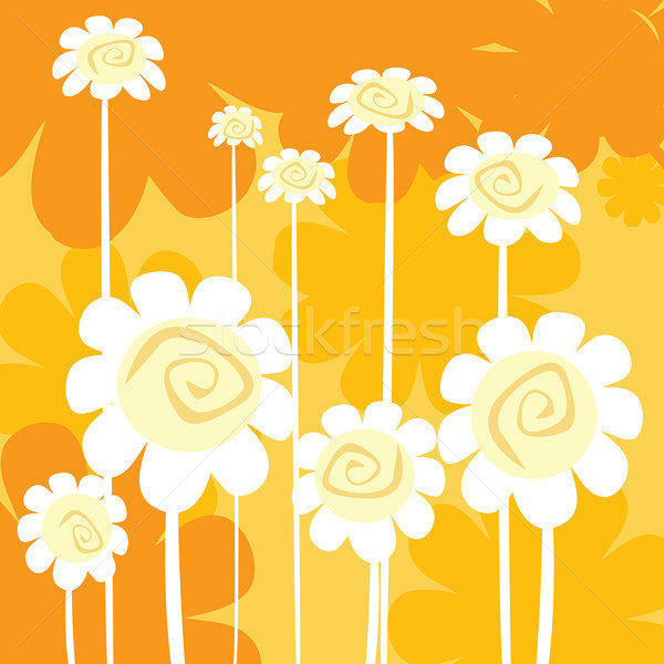 Art deco floral tarjeta clip flor papel Foto stock © lirch