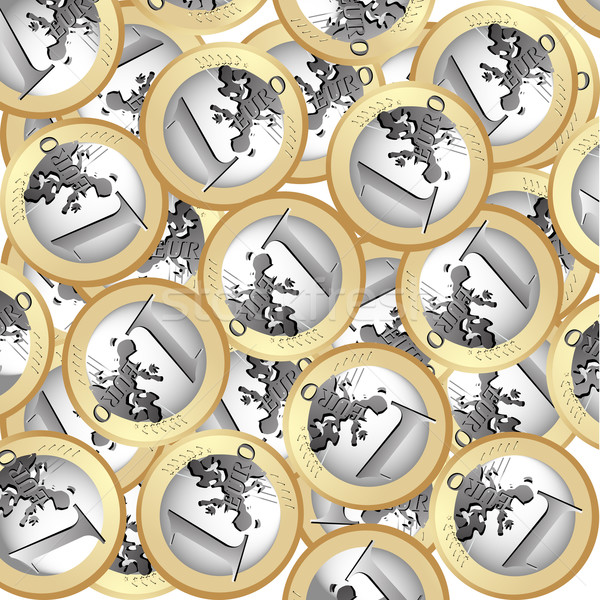 Euro coins background Stock photo © lirch