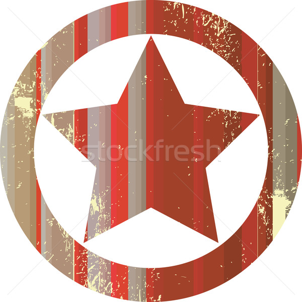 Roşu serif stea semna drept aur Imagine de stoc © lirch