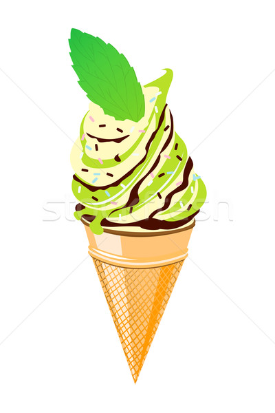 Minty ice-cream Stock photo © lirch