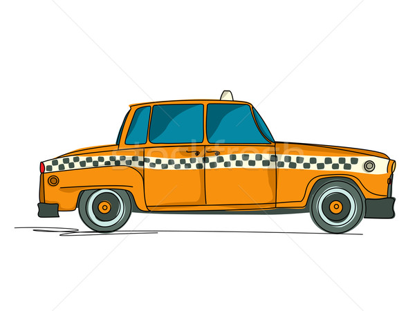 Cartoon yellow cab Stock photo © lirch