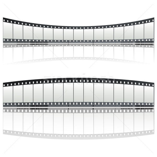 35mm film şeridi dekorasyon beyaz film Retro Stok fotoğraf © lirch