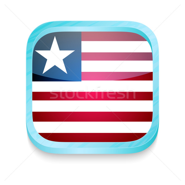 Smart phone button with Liberia flag Stock photo © lirch