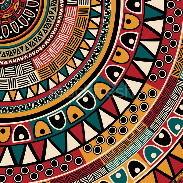 Plemiennych etnicznych streszczenie sztuki projektu tkaniny Zdjęcia stock © lirch