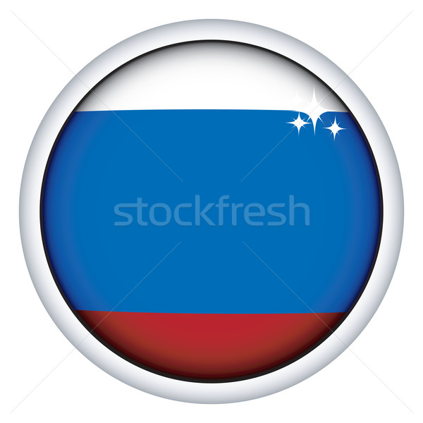 Russian flag button Stock photo © lirch
