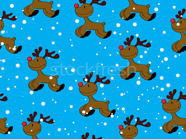 Seamless Rudolph Stock photo © lirch