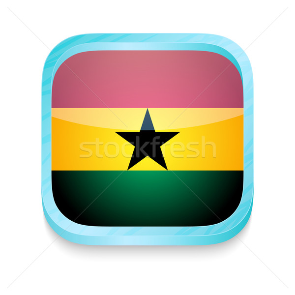 Okostelefon gomb Ghána zászló telefon keret Stock fotó © lirch