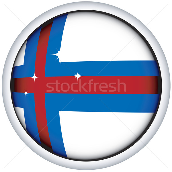 Faeroe flag button Stock photo © lirch