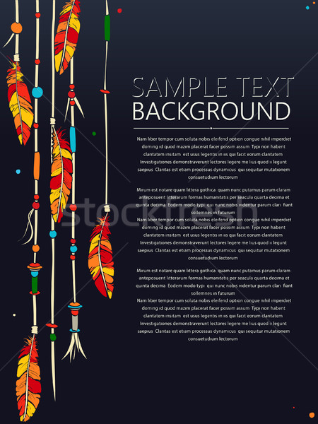 Margele text card decorativ modă Imagine de stoc © lirch
