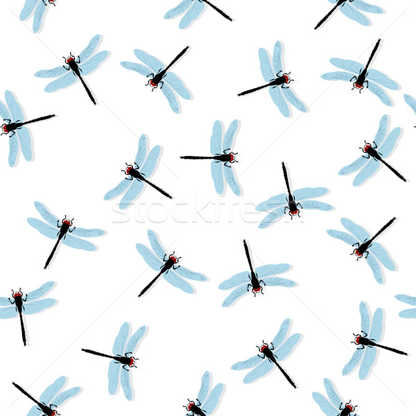 Dragonflies seamless pattern Stock photo © lirch