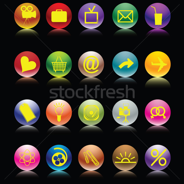  Icon Set Stock photo © lirch